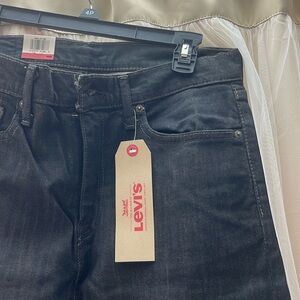 Black Levi 513 Slim Straight Jeans